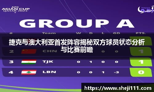 捷克与澳大利亚首发阵容揭秘双方球员状态分析与比赛前瞻